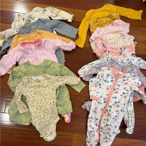 12 Assorted Baby One Pieces Set